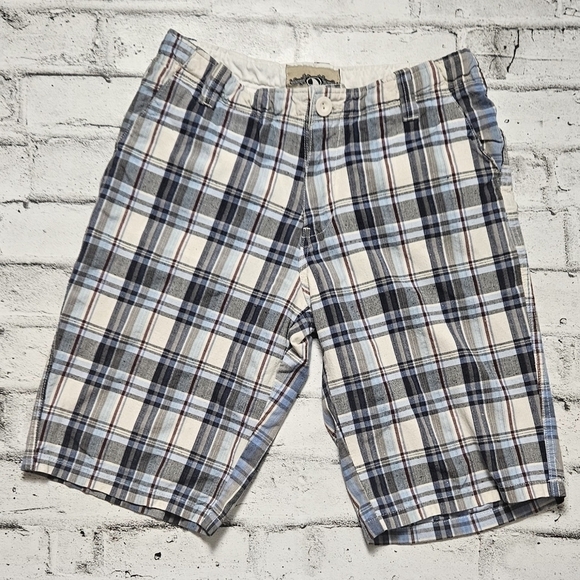 H-Head Company Other - H-Head Company Blue & White Plaid Causal Shorts